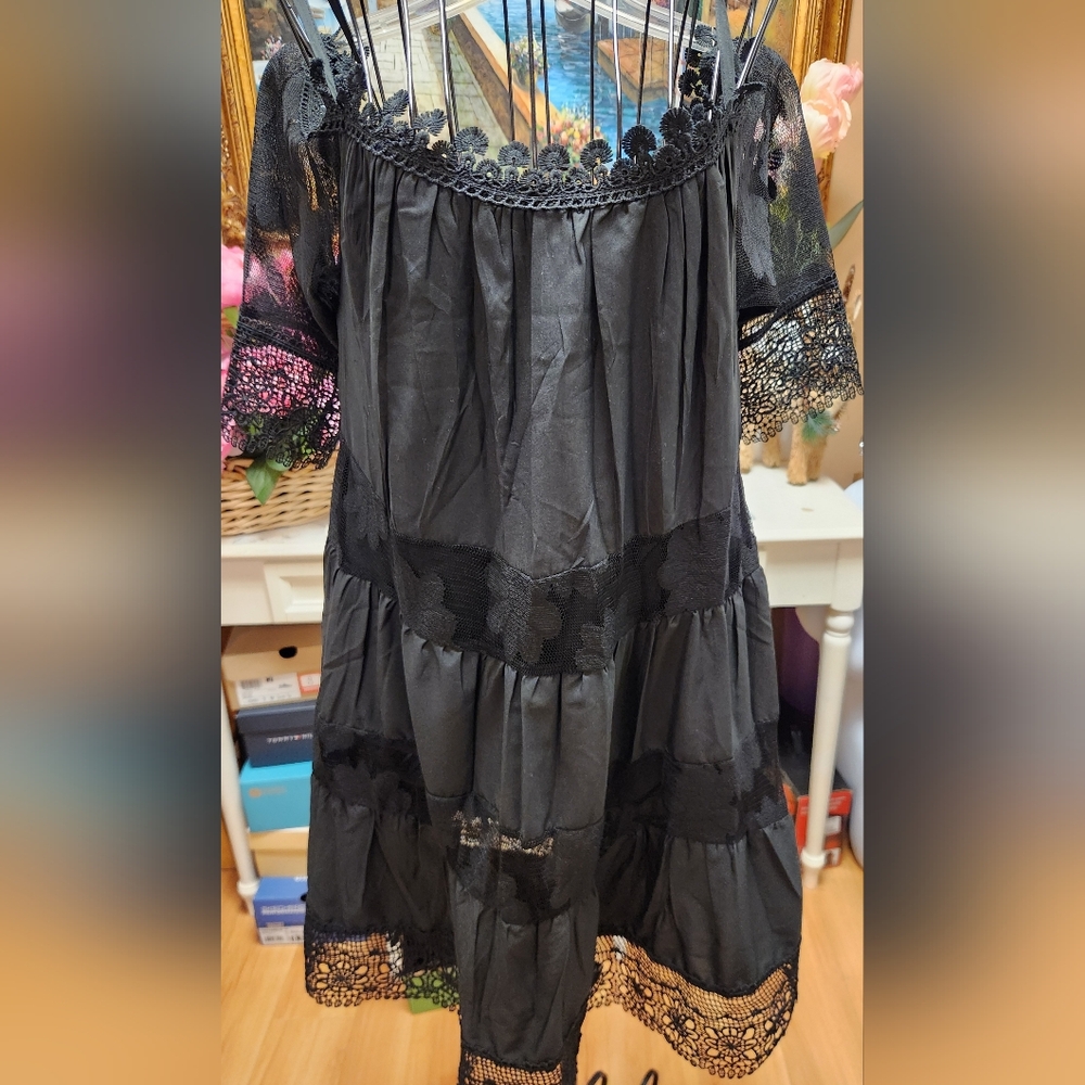 Black Lace Summer Dress